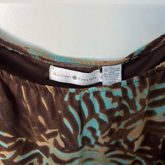 RANCHO ESTANCIA Tunic Top w/ Lace Trim SZ L - Picture 3 of 3